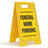 Funeral Home Parking Floor Sign