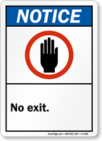No Exit Sign