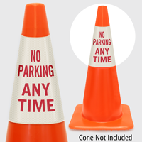 No Parking Any Time Cone Collar
