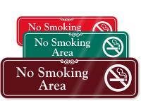 No Smoking Area Sign