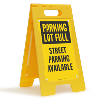 Parking Full Street Parking Available Floor Sign