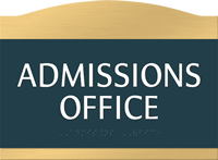 Room Name Sign ¾ in. raised letters braille