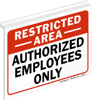 Restricted Area  Sign