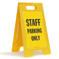 Staff Parking Only Floor Sign