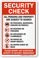 Security Check : Persons Are