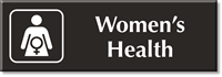 Women's Health Engraved Sign Female Health Care Symbol