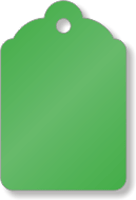 Green Merchandise Tag