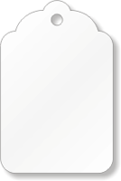 White Merchandise Tag