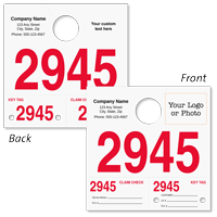 Service Dispatch Automotive Repair Key and Hang Tag