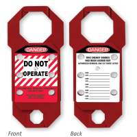 2 Sided STOPOUT Double Cross Aluma Tag Hasp