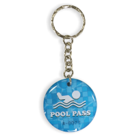 Colored Epoxy Pool Pass Key Tags Sequentially Numbered
