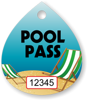 Pool Pass In Water Drop Shape Beach Chair