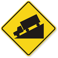 With Symbol  Road Warning Sign
