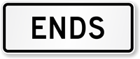 Preferential Lane Sign