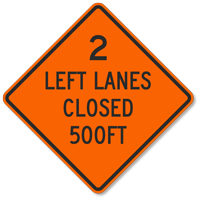 500 Ft Sign