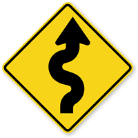 Symbol  Sharp Turn Sign