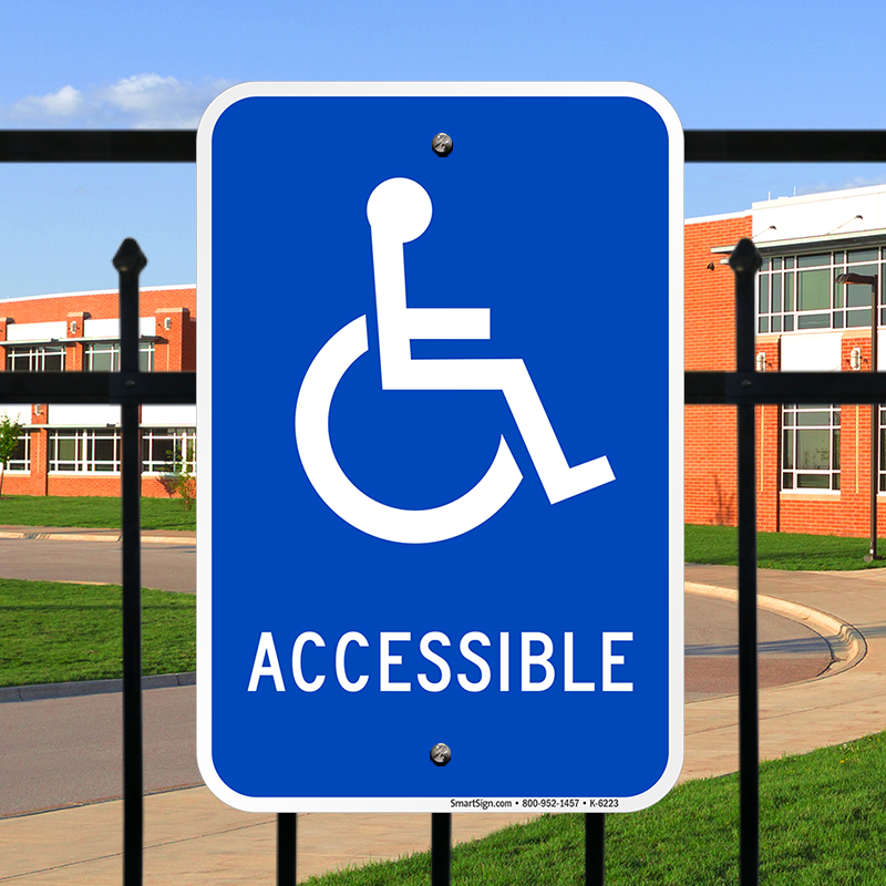 Accessible With Graphic Sign