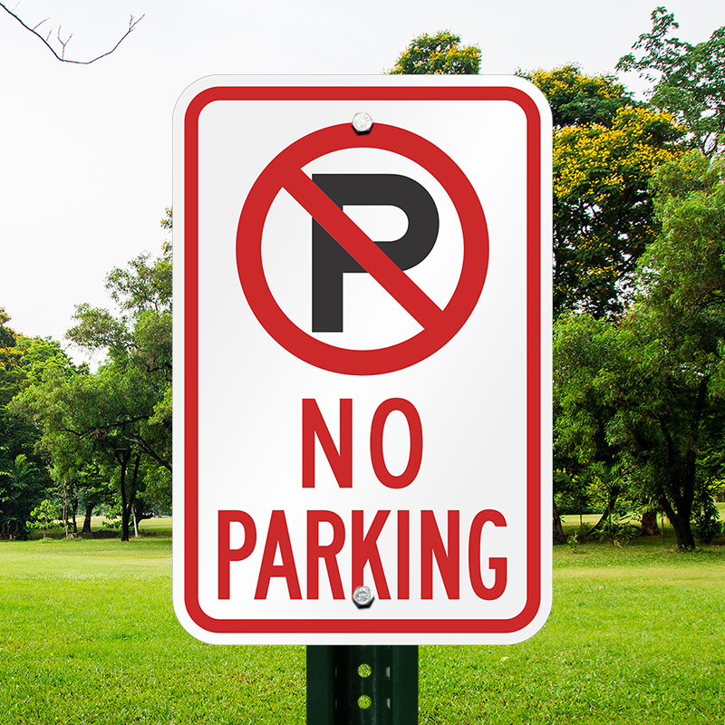 NIB N Tichy #2608 No Parking Signs 18 Pieces 