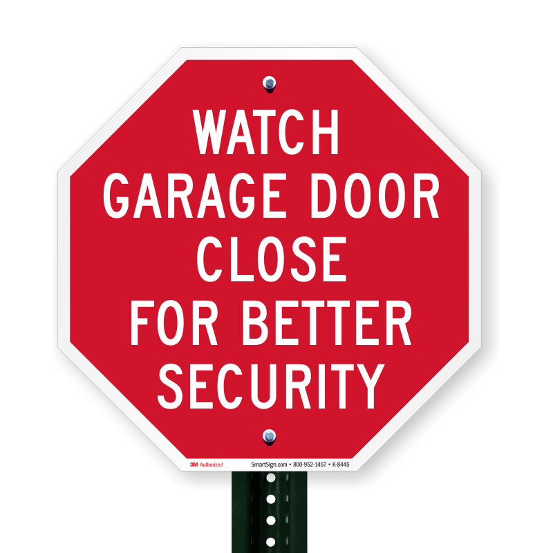 Watch Garage Door Close For Better, How To Close Garage Door