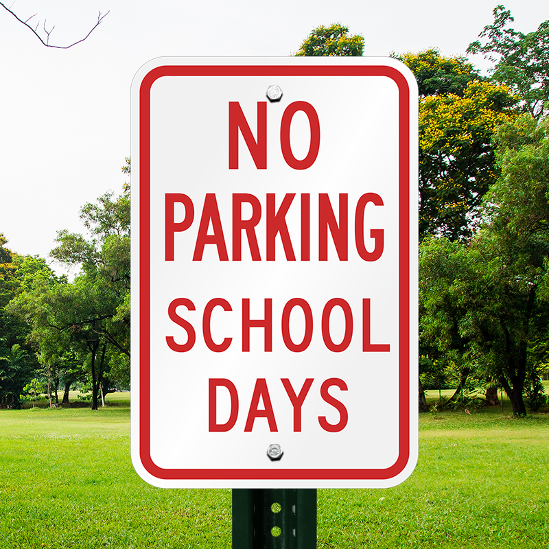 no-parking-school-days-sign-sku-k-1619