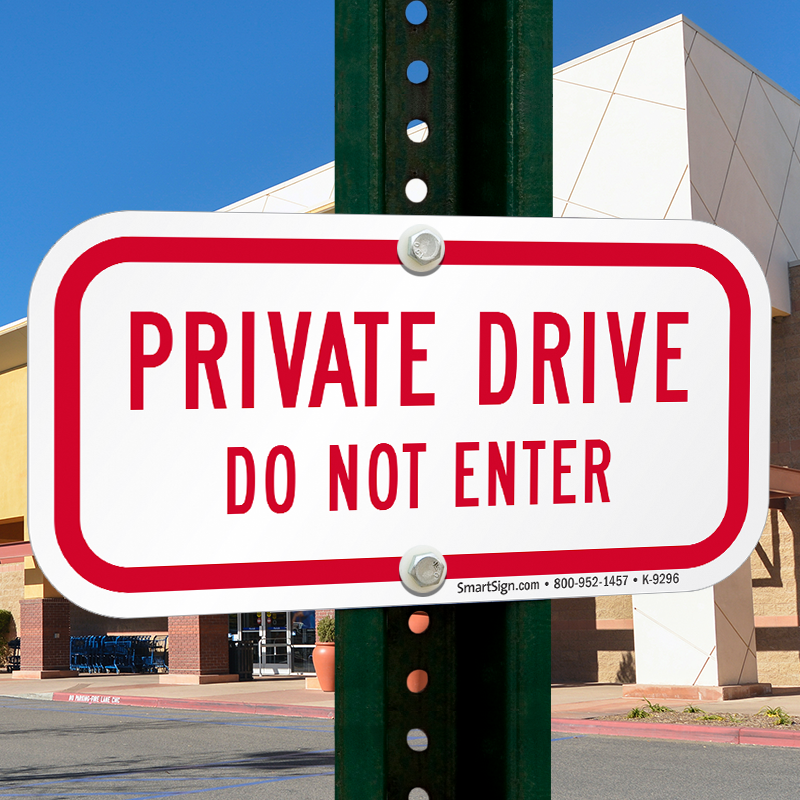 Details about   Stop Do Not Enter Private Driveway Sign Aluminum 11"x 11" My Sign Center 