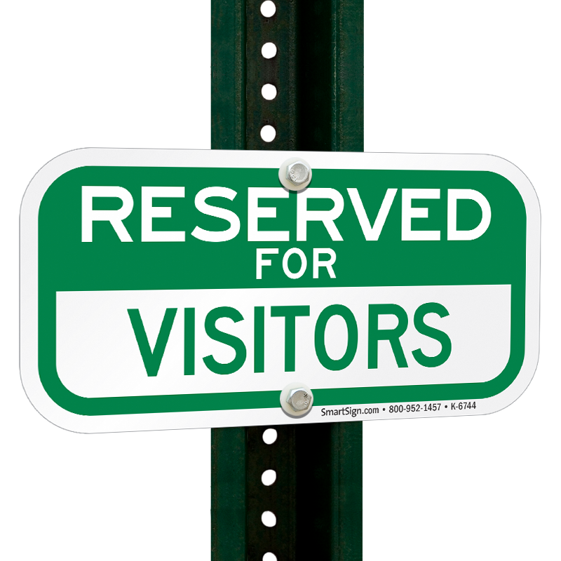 thumbnail image 2 of OFFORM DESIGN Parking Sign With Impact Post + Rear Wall – Aluminium, Silver/Blue (40x10 Cm) 2 of 5