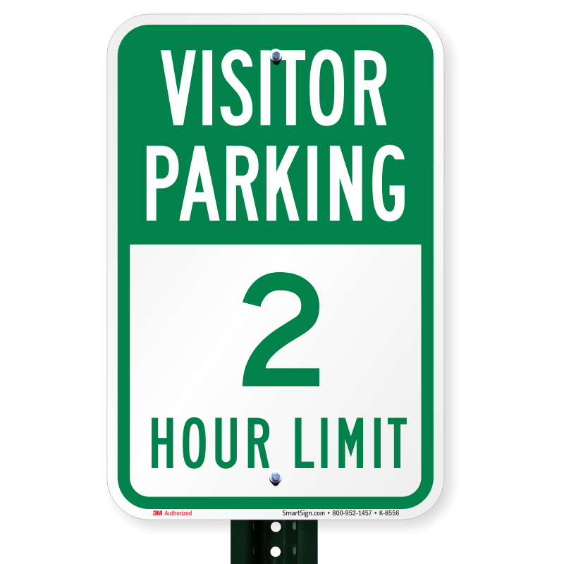 Parking sign. Time limit. 2-Hour time limit. Motorcycle parking only.