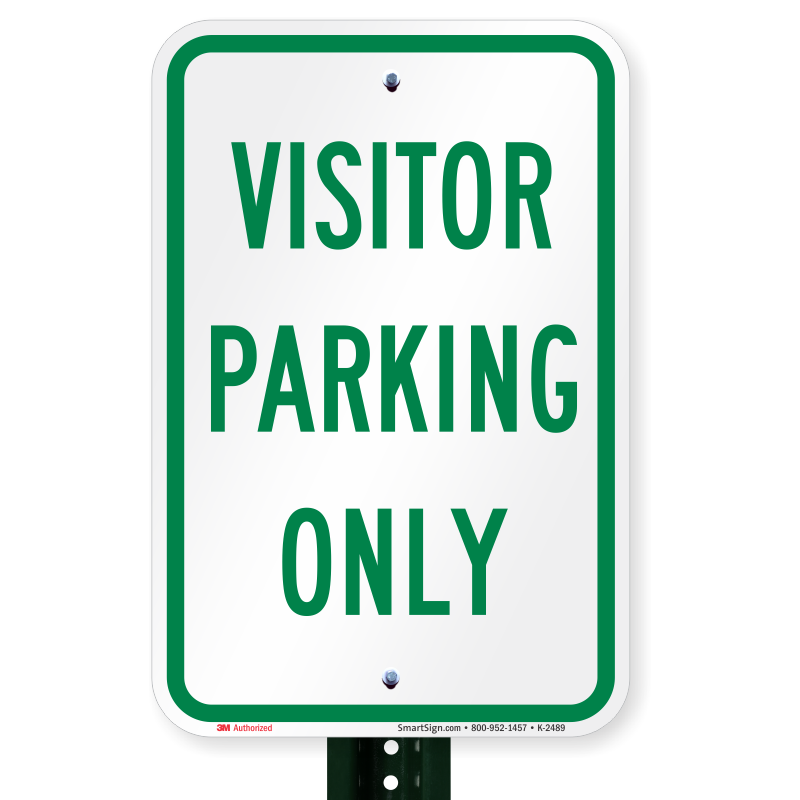 Visitor Parking Sign, SKU: K-2489