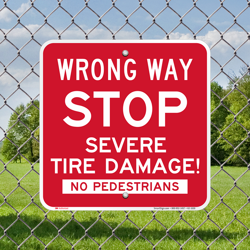 Warning signs Metal Tin Sign for Stop Do Not Enter Severe Tire