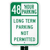 48 Hour Time Limit Parking Signs