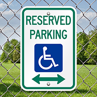 Reserved Parking ADA Handicapped Signs