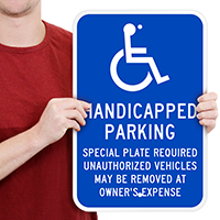 Massachusetts ADA Handicapped Sign