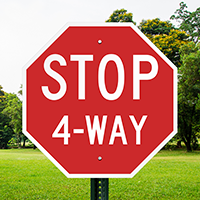 4 way stop sign rules texas