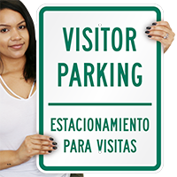 Visitor Parking Estacionamiento Visitas Signs
