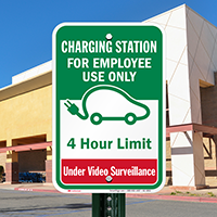 Charging Station For Employee Use Only Sign