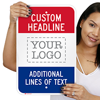Custom Multi Colored Parking Sign