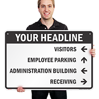 Custom Parking Lot Directory Sign