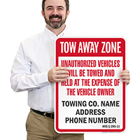 Custom Hawaii Tow-Away Sign