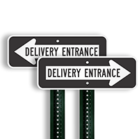 Delivery Entrance Right Direction Arrow Signs