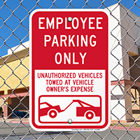 Employee Parking Only Signs