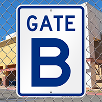 Gate B, Gate ID Sign