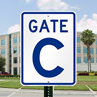 Gate C, Gate ID Sign