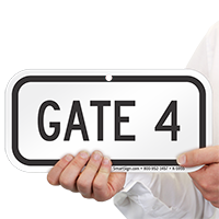 GATE 4 Signs
