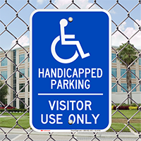 Handicapped Parking For Visitor Use Only Signs