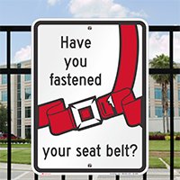 Have You Fastened Your Seat Sign