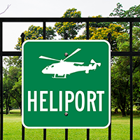 Heliport Public Information Signs