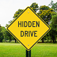 Hidden Drive Signs