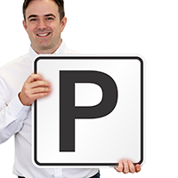 Letter P Parking Spot Signs
