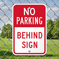 No Parking Behind Signs