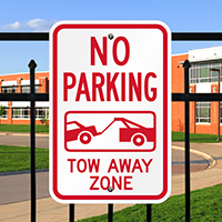 No Parking Tow Zone Signs